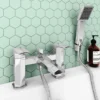 Venice Modern Geometric Bath Shower Mixer Tap + Shower Kit