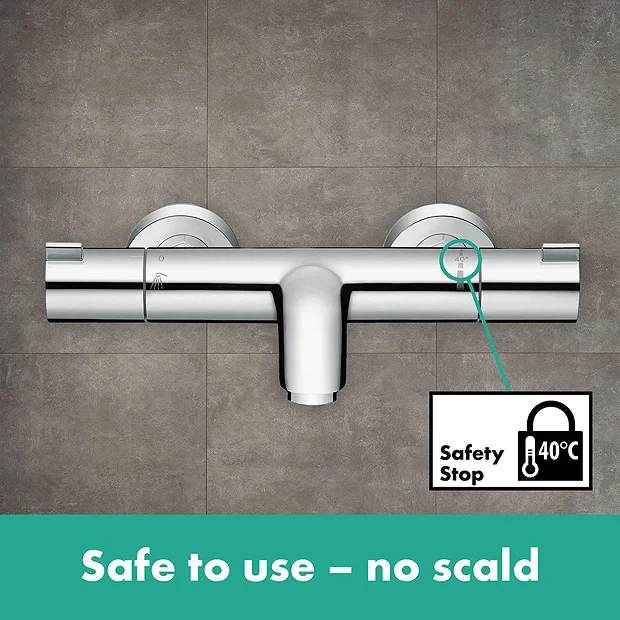 Hansgrohe Ecostat 1001 CL Thermostatic Exposed Bath Shower Mixer 4 Hansgrohe Ecostat 1001 CL Thermostatic Exposed Bath Shower Mixer - Image 4