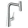 Hansgrohe Metris Select M71 Single Lever Kitchen Mixer 240 With Pull-Out Spout - Chrome