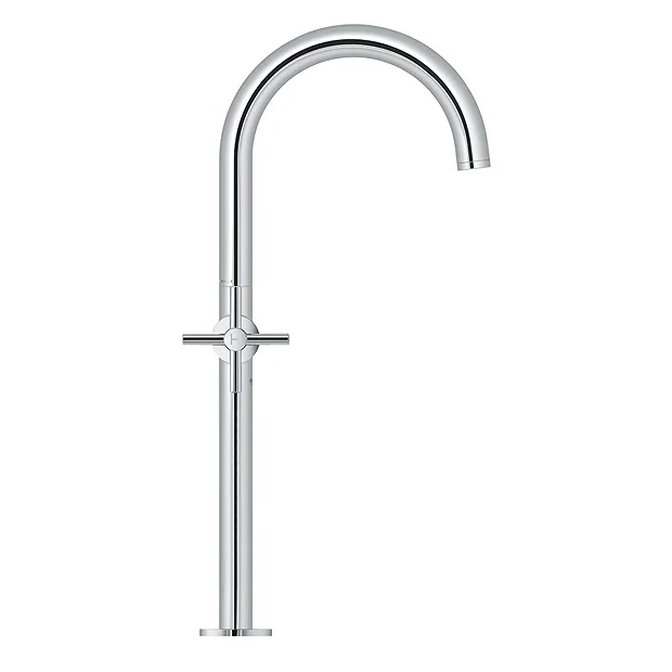 Grohe Atrio Crosshead XL-Size Mono Basin Mixer With Click Clack Waste - Chrome 1 Grohe Atrio Crosshead XL-Size Mono Basin Mixer With Click Clack Waste - Chrome