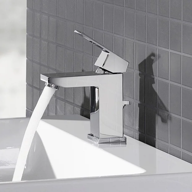 Grohe Eurocube S-Size Mono Basin Mixer With Pop-up Waste 5 Grohe Eurocube S-Size Mono Basin Mixer With Pop-up Waste - Image 5