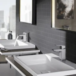 Grohe Eurocube S-Size Mono Basin Mixer With Pop-up Waste 11 Grohe Eurocube S-Size Mono Basin Mixer With Pop-up Waste -Faucet Shop 23127000 d4