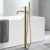 JTP Vos Brushed Brass Freestanding Bath Shower Mixer