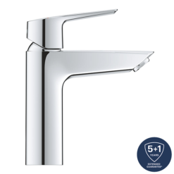 Grohe QuickFix Start SilkMove ES M-Size Mono Basin Mixer With Push-Open Waste -Faucet Shop 23746002 d1 1