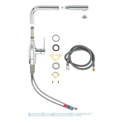 Grohe Essence Kitchen Sink Mixer With Pull Out Spray - Chrome -Faucet Shop 30270000 d5