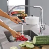 Grohe Essence Kitchen Sink Mixer With Pull Out Spray - Chrome