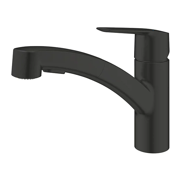 Grohe QuickFix Start Single Lever Kitchen Sink Mixer With Pull Out Spray - Matt Black 3 Grohe QuickFix Start Single Lever Kitchen Sink Mixer With Pull Out Spray - Matt Black - Image 3