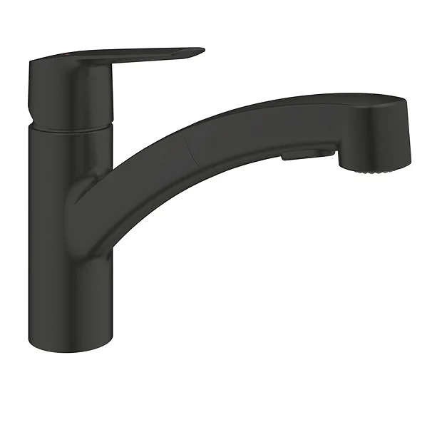 Grohe QuickFix Start Single Lever Kitchen Sink Mixer With Pull Out Spray - Matt Black 2 Grohe QuickFix Start Single Lever Kitchen Sink Mixer With Pull Out Spray - Matt Black - Image 2