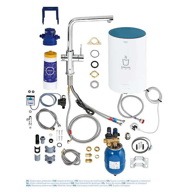 Grohe RED Duo Instant Boiling Water Kitchen Tap And M Size Boiler - Chrome 1 Grohe RED Duo Instant Boiling Water Kitchen Tap And M Size Boiler - Chrome