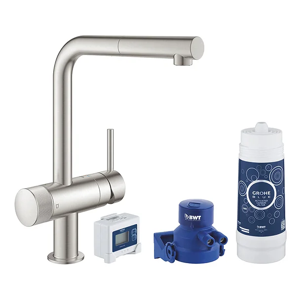 Grohe Blue Pure Minta Filtered Tap - Stainless Steel 2 Grohe Blue Pure Minta Filtered Tap - Stainless Steel - Image 2