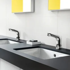 Hansgrohe Focus Battery-Operated Electronic Basin Mixer With Temperature Control