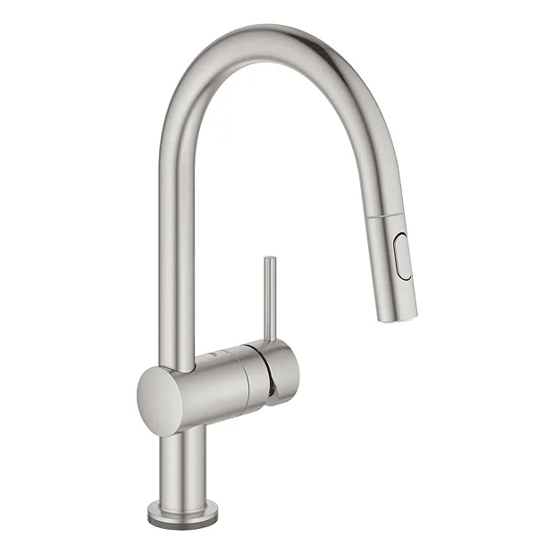 Grohe Minta Touch Electronic Kitchen Sink Mixer With Pull Out Spray - SuperSteel 2 Grohe Minta Touch Electronic Kitchen Sink Mixer With Pull Out Spray - SuperSteel - Image 2