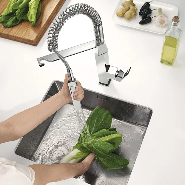 Grohe Eurocube Professional Kitchen Sink Mixer - Chrome 4 Grohe Eurocube Professional Kitchen Sink Mixer - Chrome - Image 4