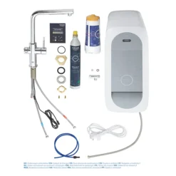 Grohe L-Spout Blue Home Duo Starter Kit - Chrome -Faucet Shop 31454001 d2