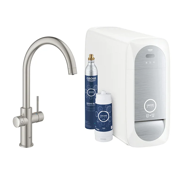Grohe C-Spout Blue Home Duo Starter Kit - Stainless Steel 2 Grohe C-Spout Blue Home Duo Starter Kit - Stainless Steel - Image 2
