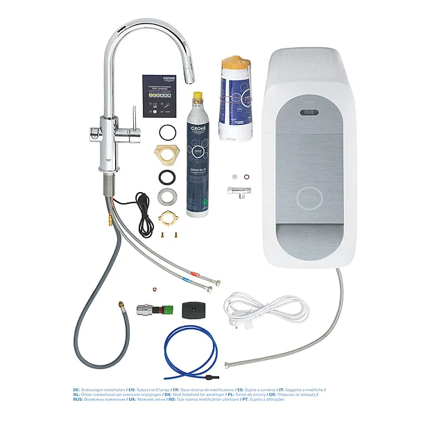 Grohe Blue Home Duo Starter Kit C-Spout With Pull-Out Spray - Chrome 6 Grohe Blue Home Duo Starter Kit C-Spout With Pull-Out Spray - Chrome - Image 6