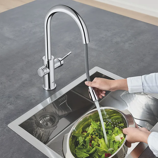 Grohe Blue Home Duo Starter Kit C-Spout With Pull-Out Spray - Chrome 5 Grohe Blue Home Duo Starter Kit C-Spout With Pull-Out Spray - Chrome - Image 5