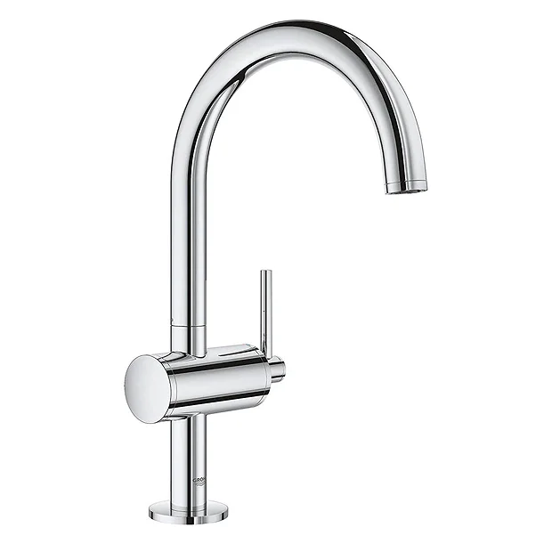 Grohe Atrio Single Lever L-Size Mono Basin Mixer With Click Clack Waste - Chrome 1 Grohe Atrio Single Lever L-Size Mono Basin Mixer With Click Clack Waste - Chrome