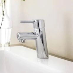 Grohe Concetto Mono Basin Mixer With Pop-up Waste 6 Grohe Concetto Mono Basin Mixer With Pop-up Waste -Faucet Shop 32204001 d1