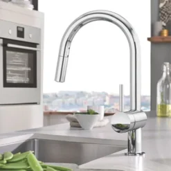 Grohe Minta Kitchen Tap - Pull Out Kitchen Mixer - Chrome -Faucet Shop 32321002 d1