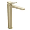 JTP Hix Brushed Brass Tall Single Lever Basin Mixer