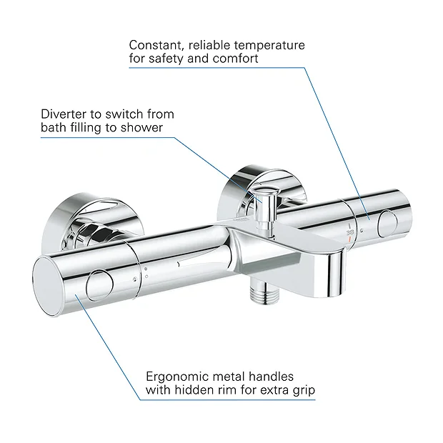 Grohe Precision Get Thermostatic Bath Mixer 1/2" 3 Grohe Precision Get Thermostatic Bath Mixer 1/2" - Image 3