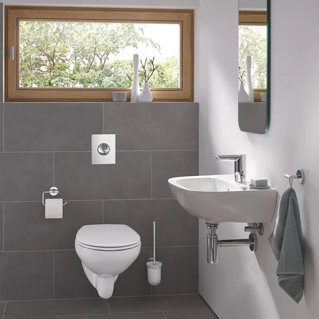 Grohe Bau Cosmopolitan E Infra-Red Electronic Basin Mixer 1 Grohe Bau Cosmopolitan E Infra-Red Electronic Basin Mixer