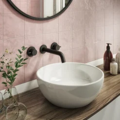 Arezzo Round Matt Black Wall Mounted (3TH) Basin Mixer Tap 5 Arezzo Round Matt Black Wall Mounted (3TH) Basin Mixer Tap -Faucet Shop 3wmtblk d4