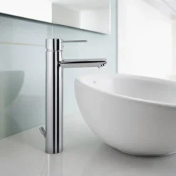 Roca Targa Chrome Extended Basin Mixer Tap With Pop-up Waste -Faucet Shop 5a3460c00 d1