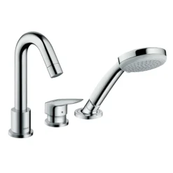 Hansgrohe Logis 3-Hole Deck Mounted Single Lever Bath Mixer