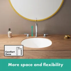 Hansgrohe Vernis Blend 3-Hole Basin Mixer 100 With Pop-up Waste - Chrome -Faucet Shop 71553000ai2