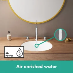 Hansgrohe Vernis Blend 3-Hole Basin Mixer 100 With Pop-up Waste - Chrome