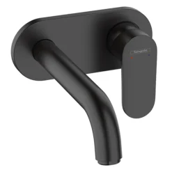 Hansgrohe Vernis Blend Wall Mounted Single Lever Basin Mixer - Matt Black