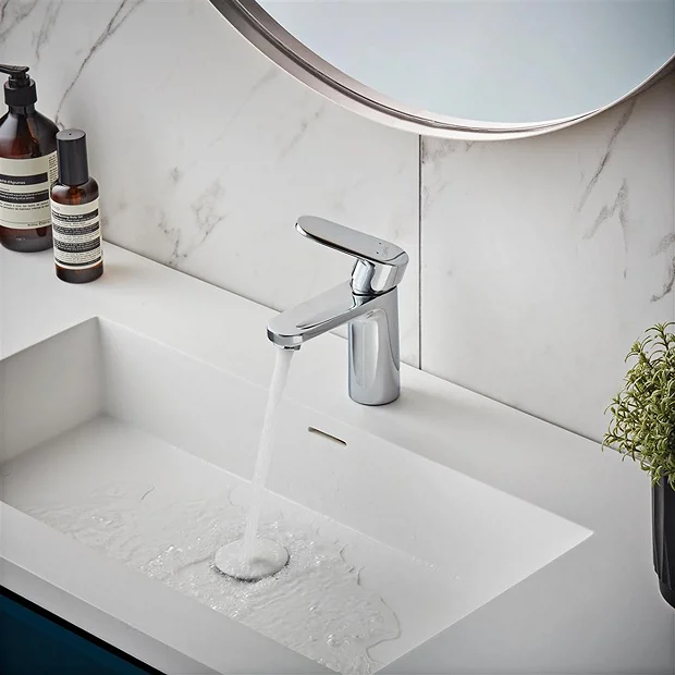 Hansgrohe Vernis Blend Single Lever Basin Mixer 100 Without Waste - Chrome 3 Hansgrohe Vernis Blend Single Lever Basin Mixer 100 Without Waste - Chrome - Image 3