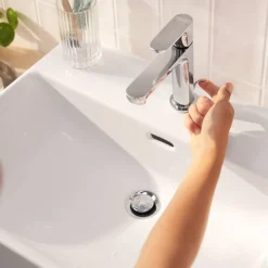 Hansgrohe Rebris S Single Lever Basin Mixer 110 With Pop-up Waste - Chrome -Faucet Shop 72517000 l2