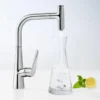Hansgrohe Talis Select M51 Single Lever Kitchen Mixer 300 With Pull Out Spray - Stainless Steel