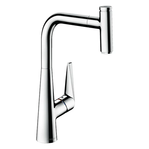 Hansgrohe Talis Select M51 Single Lever Kitchen Mixer 300 With Pull Out Spray - Chrome 2 Hansgrohe Talis Select M51 Single Lever Kitchen Mixer 300 With Pull Out Spray - Chrome - Image 2