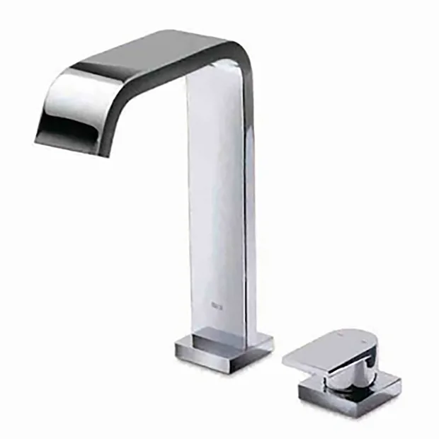 Roca Flat 2-Hole Basin Mixer With Pop-up Waste 1 Roca Flat 2-Hole Basin Mixer With Pop-up Waste