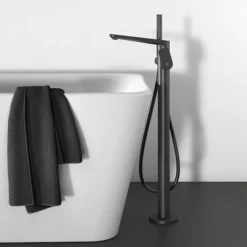 Ideal Standard Silk Black Tonic II Freestanding Bath Shower Mixer -Faucet Shop a6347xg d2