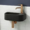 Arezzo Round Brushed Bronze Basin Mono Mixer Tap