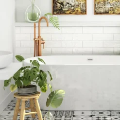 Arezzo Brushed Bronze Freestanding Bath Tap With Shower Mixer 7 Arezzo Brushed Bronze Freestanding Bath Tap With Shower Mixer -Faucet Shop abrzrfst d2