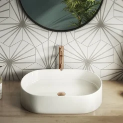 Arezzo Round Brushed Bronze High Rise Mono Basin Mixer Tap -Faucet Shop abrzrhrt d2