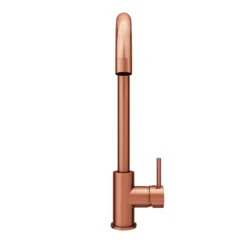 Alberta Modern Brushed Copper Kitchen Mixer Tap -Faucet Shop alktbc d2