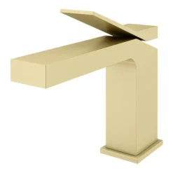 Arezzo Leva Mono Basin Mixer Tap Brushed Brass 6 Arezzo Leva Mono Basin Mixer Tap Brushed Brass -Faucet Shop az42bb d1
