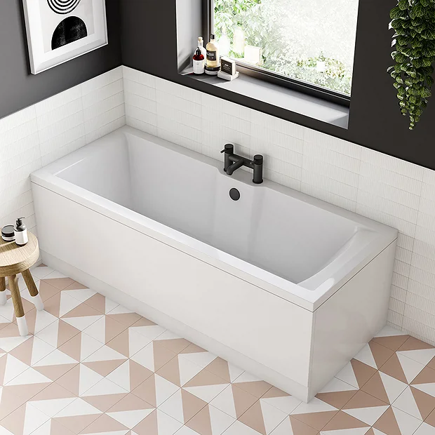 Arezzo Fluted Round Matt Black Bath Filler Tap 1 Arezzo Fluted Round Matt Black Bath Filler Tap