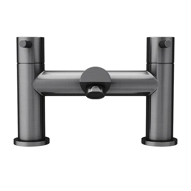 Arezzo Round Gunmetal Grey Bath Filler Tap 3 Arezzo Round Gunmetal Grey Bath Filler Tap - Image 3