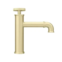 Arezzo Brushed Brass Industrial Style Mono Basin Mixer 10 Arezzo Brushed Brass Industrial Style Mono Basin Mixer -Faucet Shop azisbb01 d4