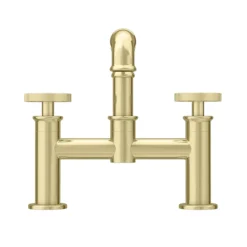 Arezzo Brushed Brass Industrial Style Bath Filler -Faucet Shop azisbb03 n d2