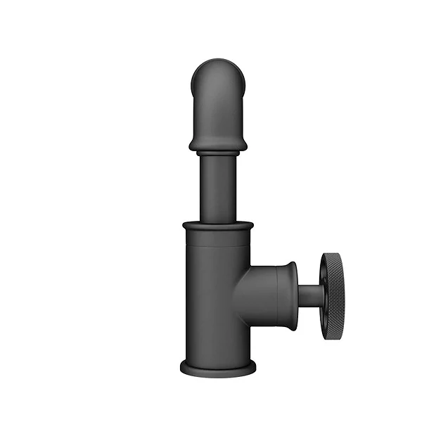 Arezzo Matt Black Industrial Style Side Tap Head Basin Mixer 6 Arezzo Matt Black Industrial Style Side Tap Head Basin Mixer - Image 6
