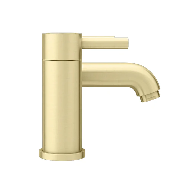 Arezzo Round Brushed Brass Bath Filler Tap 4 Arezzo Round Brushed Brass Bath Filler Tap - Image 4